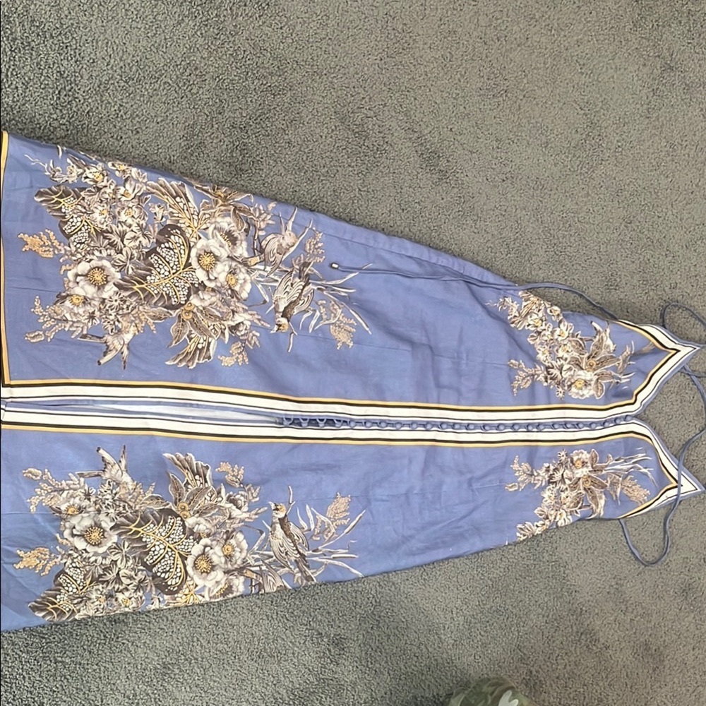 Zimmermann Ottie Blue Floral Maxi Dress